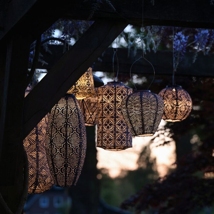 Lumiz Solar-Lampion Long oval 45x20 cm