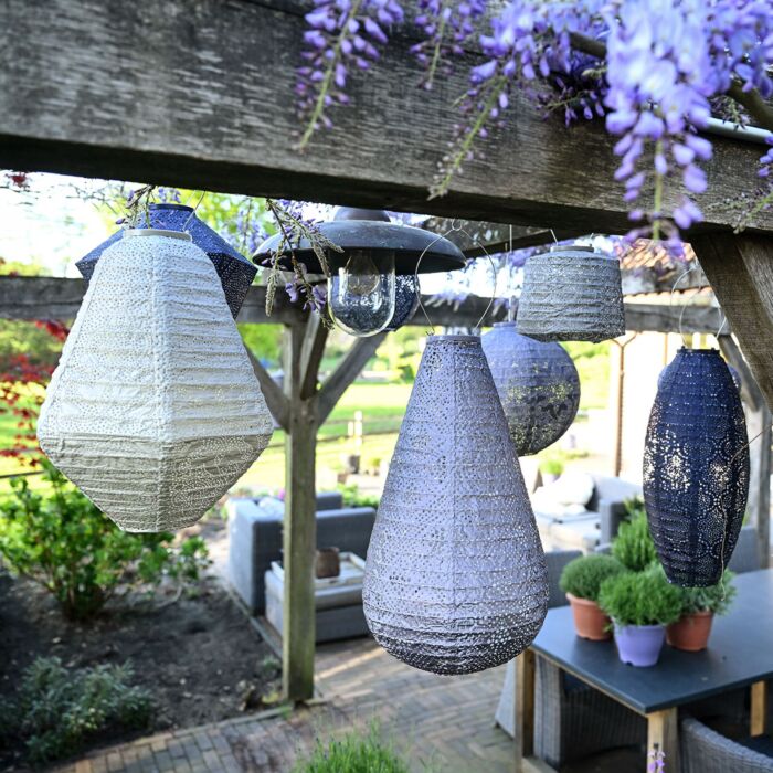 Lumiz Solar-Lampion Long oval 45x20 cm