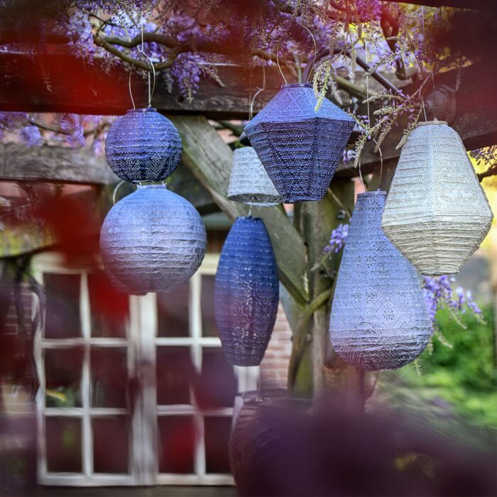 Lumiz Solar-Lampion Diamond Ø 28 cm