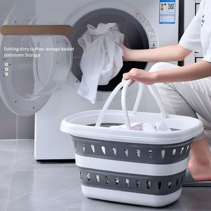 Panier à linge pliable, 49 litres