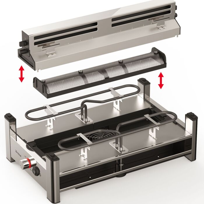 Trisa Raclette «Pure Melt» mit Abzug und Aktivkohlefilter
