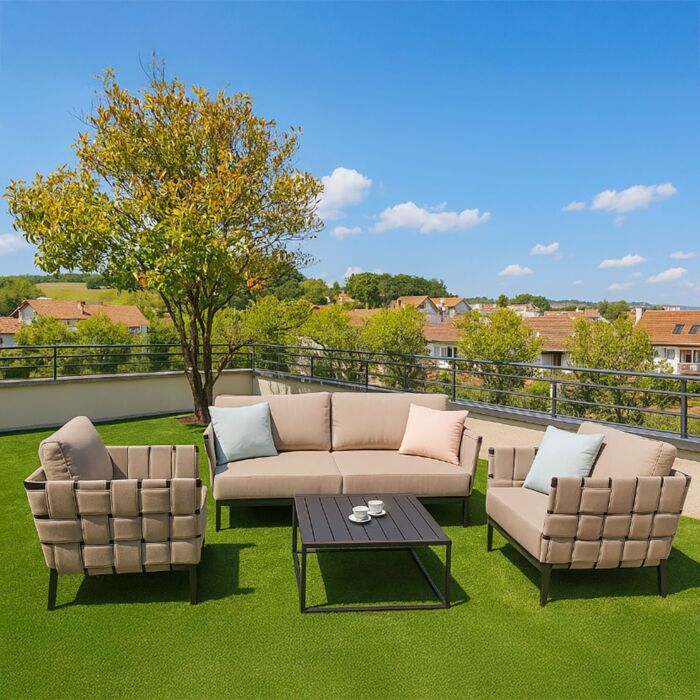 Gartenlounge Diamond, 3-teilig