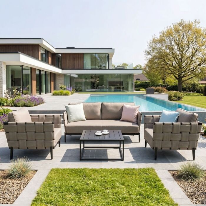 Gartenlounge Diamond, 3-teilig