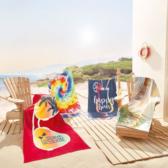 Serviette de plage Egeria Rainbow Swirl
