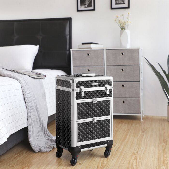 Valise de maquillage à 2 tiroirs