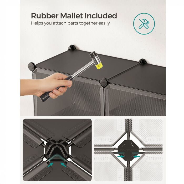 Meuble à chaussures avec portes rabattables