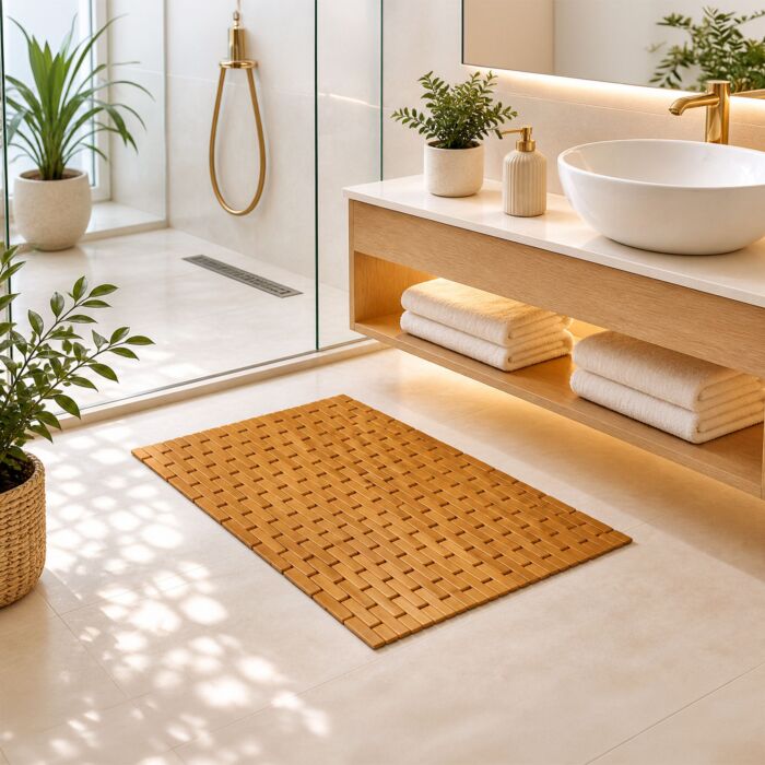 Tapis de bain Kleine Wolke Palito en bambou
