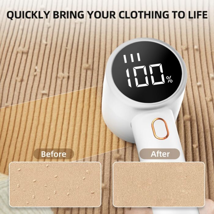 Rasoir anti-bouloches rechargeable à 6 lames