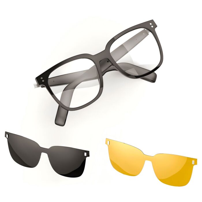 Lunettes audio intelligentes avec filtre de lumière bleue, Bluetooth