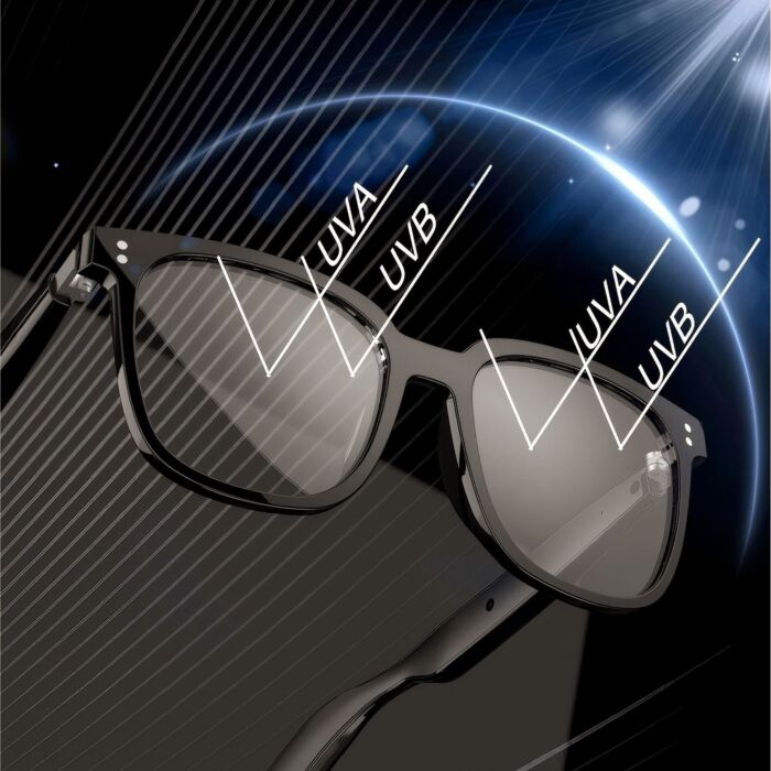 Lunettes audio intelligentes avec filtre de lumière bleue, Bluetooth