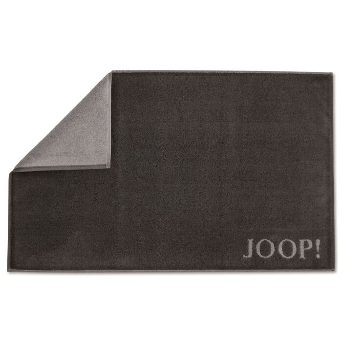 Joop! Badematte Classic Doubleface, 50x80 cm schwarz-anthrazit