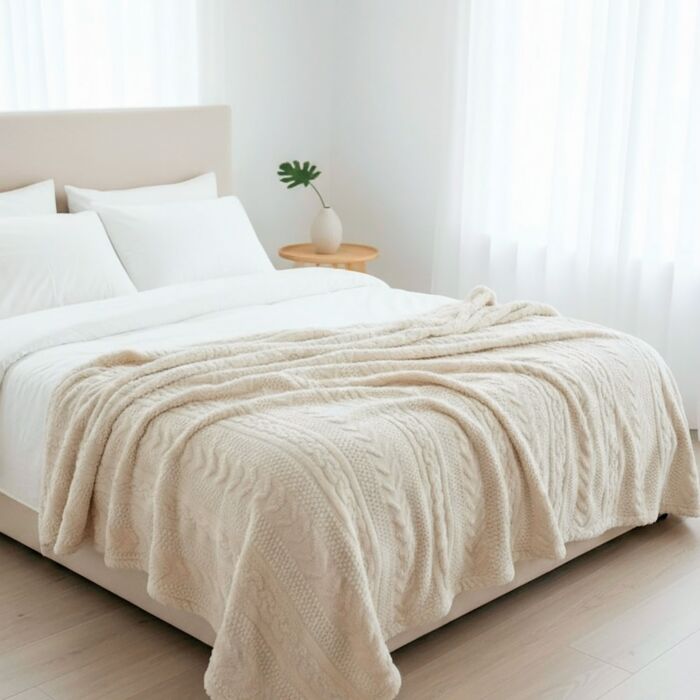 Couverture en flanelle Maite, 150x200 cm
