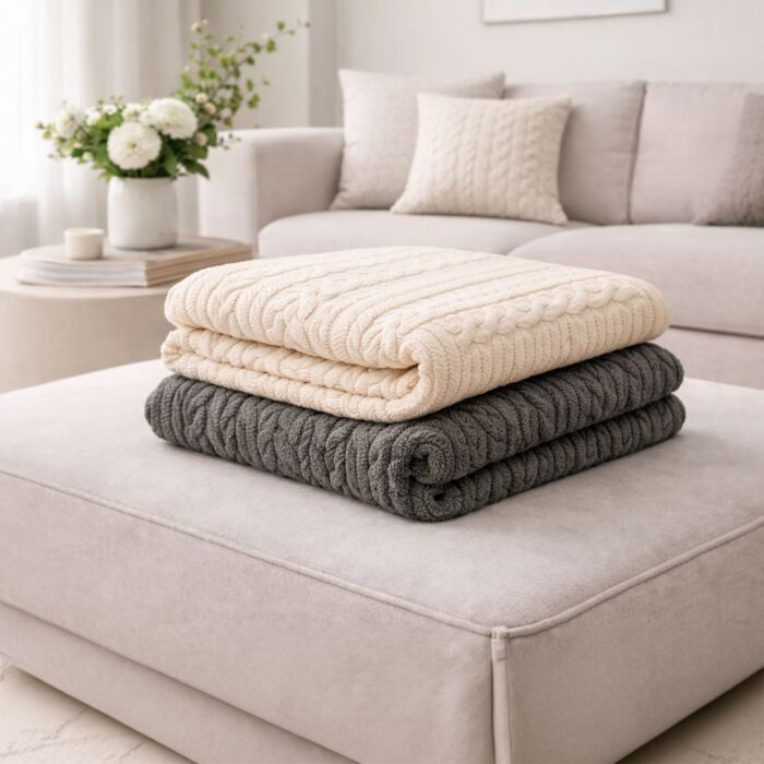 Couverture en flanelle Maite, 150x200 cm