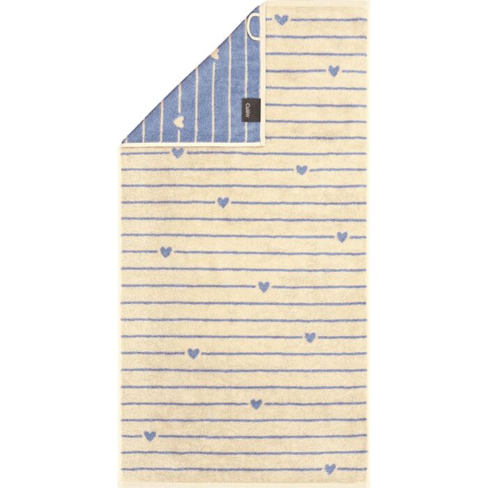 Cawö Frottierwäsche Lines & Hearts mit eingewebtem Design