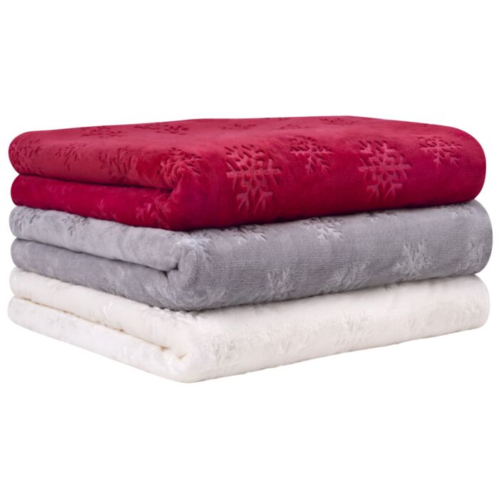 Couverture em-es-te Snowflake 150x200 cm
