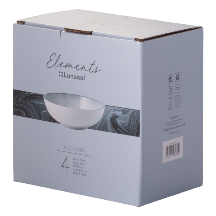 Bols Sola Elements Vulcano, 4 pièces