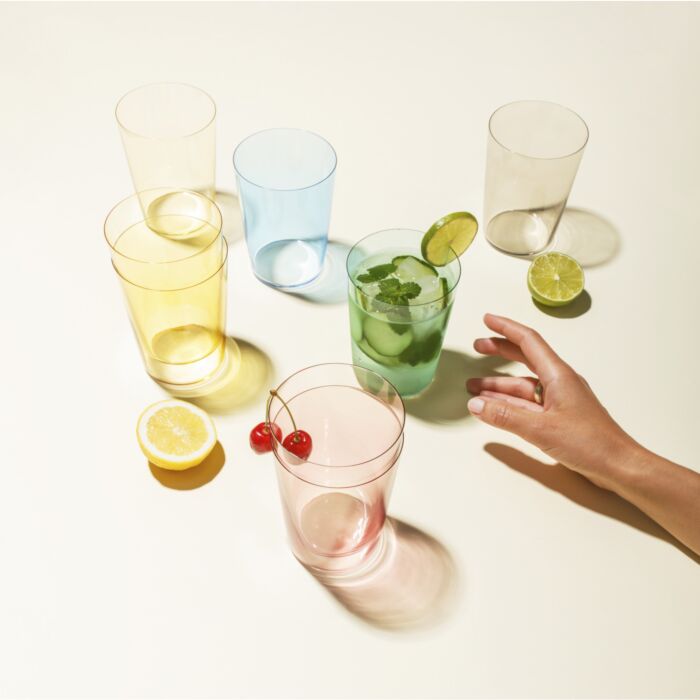 Verres Sola Color Mix 6 pièces 515 ml