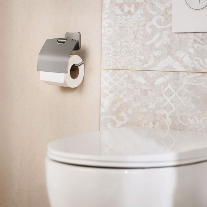 Porte-rouleau WC Porto avec fixation adhésive Turbo-Loc®