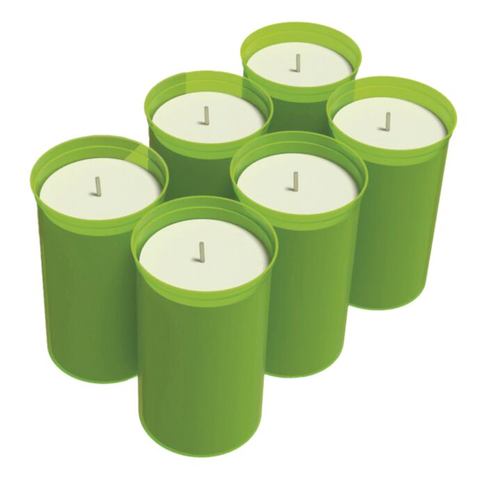 Bio Green Kerzen FireFly, 6er-Set