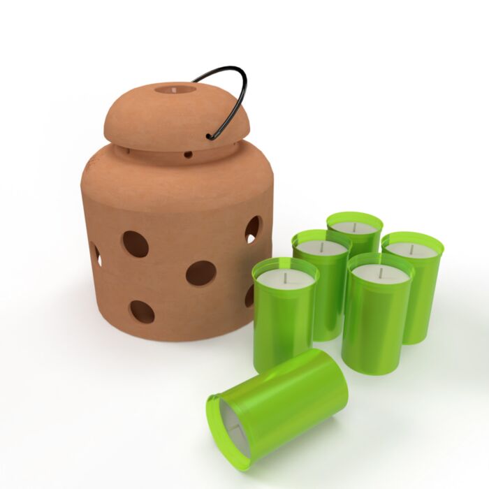 Bio Green Kerzen FireFly, 6er-Set
