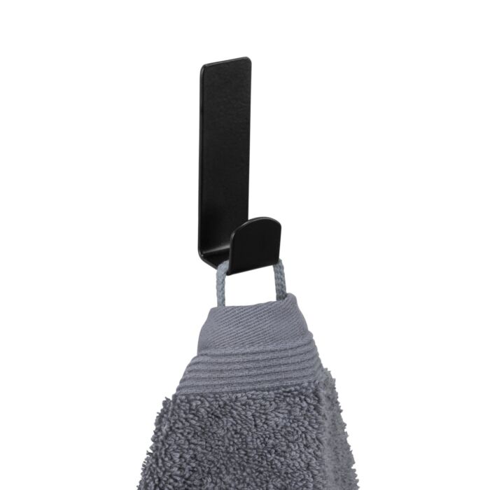 Wandhaken Lizan mit Turbo-Loc® Klebebefestigung schwarz