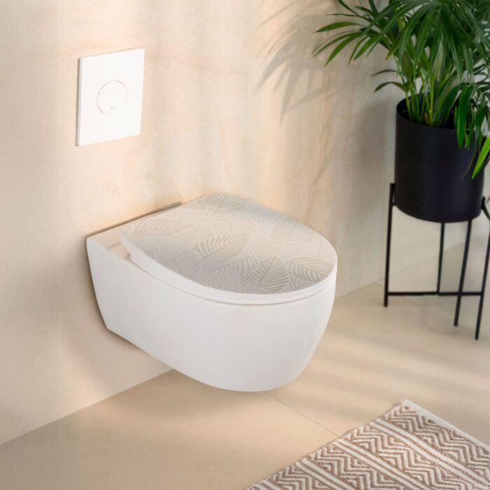 WC-Sitz Roanne mit Relief-Oberfläche, Absenkautomatik