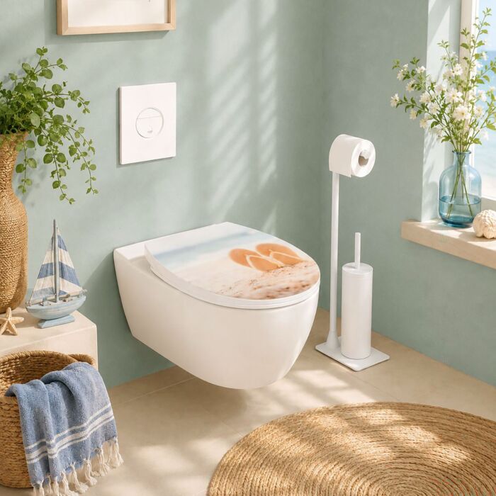 WC-Sitz Bautole mit Relief-Oberfläche, Absenkautomatik