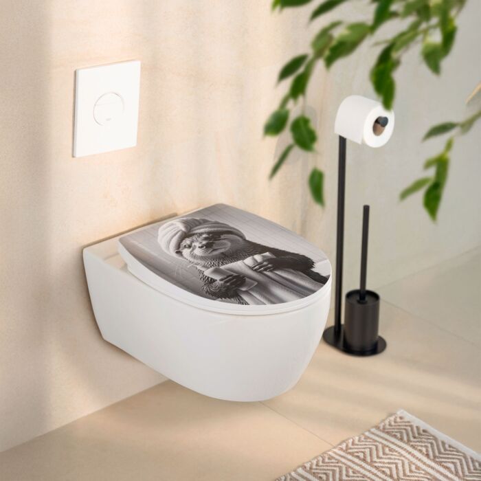 WC-Sitz Biban mit Relief-Oberfläche, Absenkautomatik