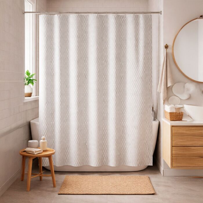 Rideau de douche textile Arta en PET recyclé