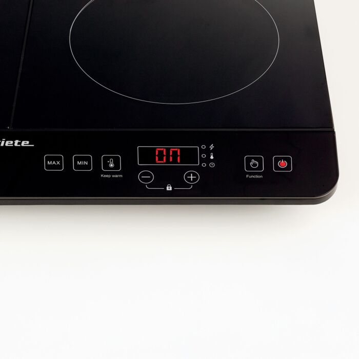 Double plaque à induction Ariete avec fonction de maintien au chaud pendant 2 heures