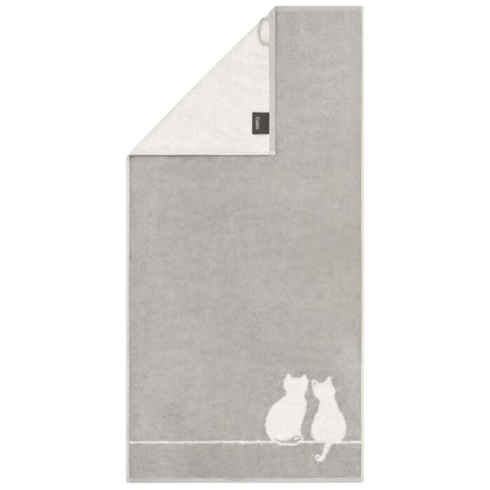 Cawö Frottierwäsche You&Me, Katzenpaar – 50x100 cm