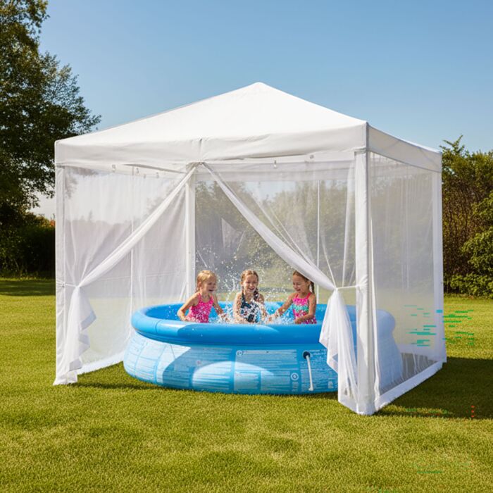Starlyf Gazebo Gartenzelt mit integriertem Moskitonetz