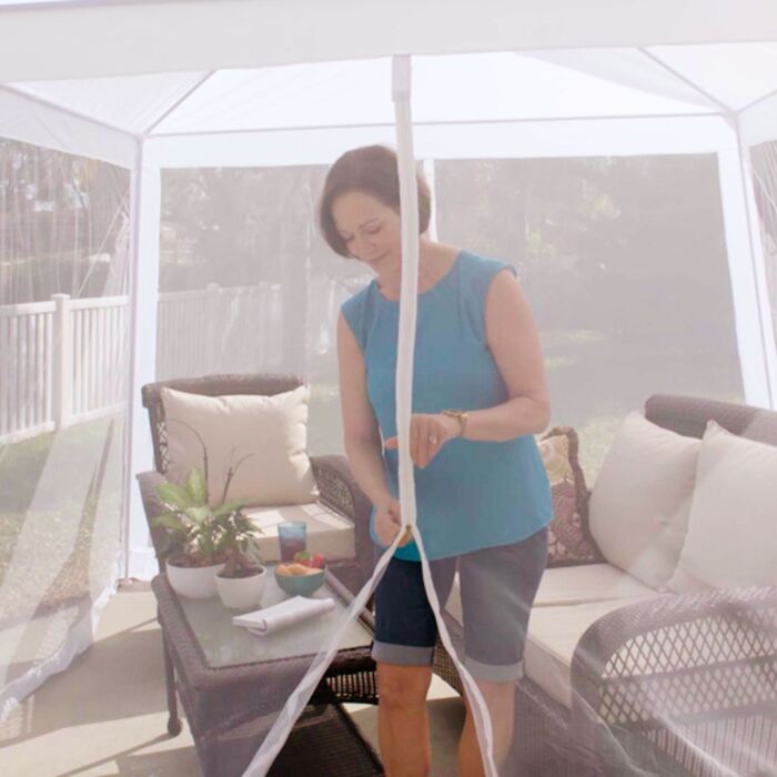 Starlyf Gazebo Gartenzelt mit integriertem Moskitonetz