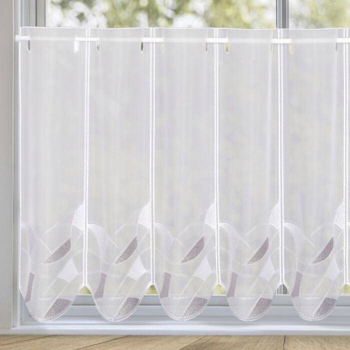 Bistrovorhang Gina, transparent, 145x45 cm