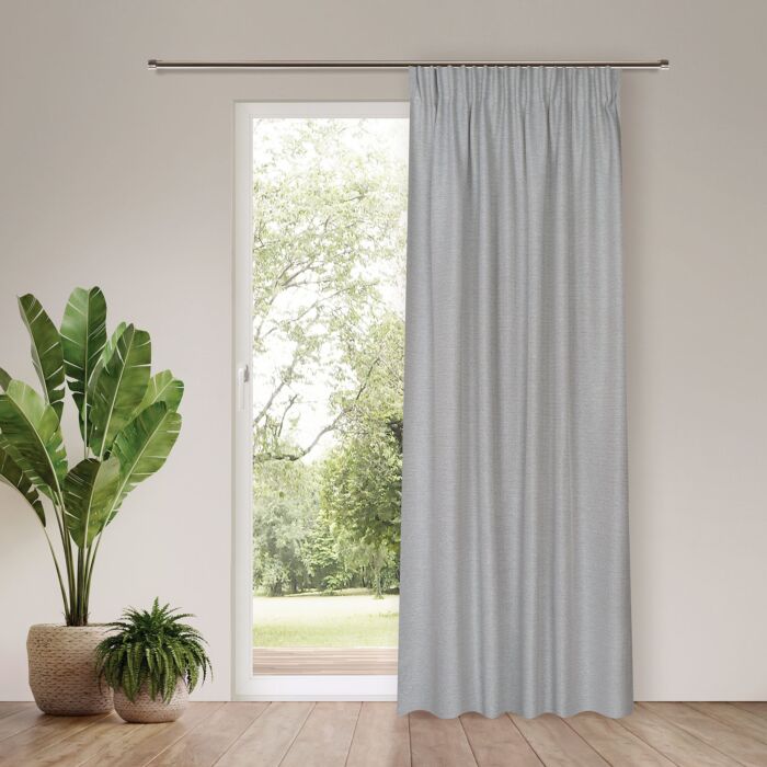 Fertigvorhang mit Gardinenband, blickdicht, 140x245 cm