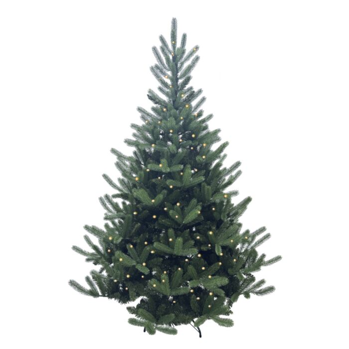 Weihnachtsbaum mit Beleuchtung, Metallständer