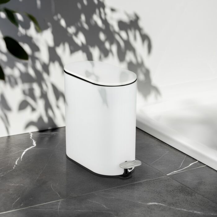 Poubelle à pédale Collungo, système de fermeture automatique Easy-Close, 5 litres