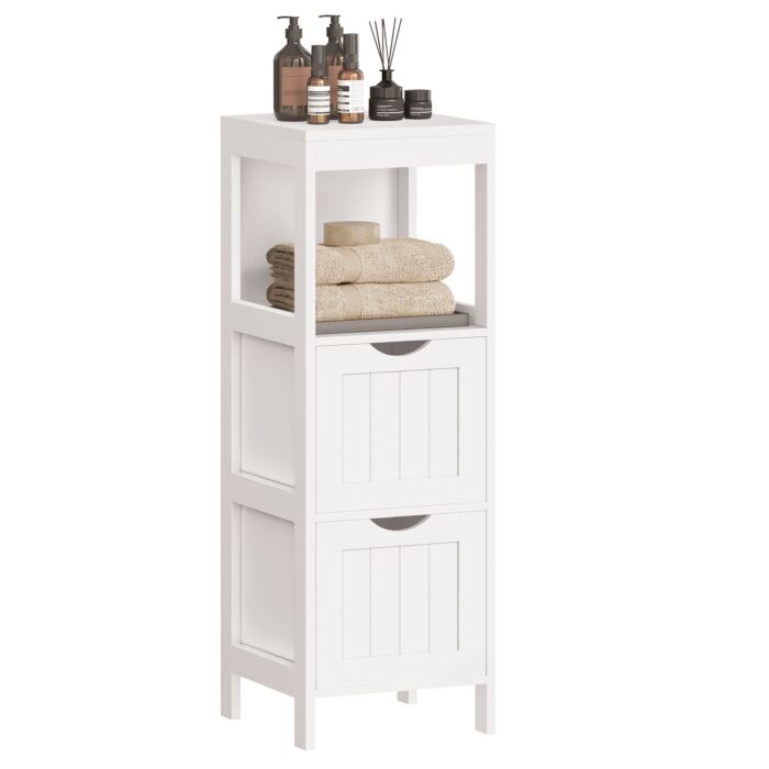 VASAGLE Badezimmerschrank mit 2 Schubladen