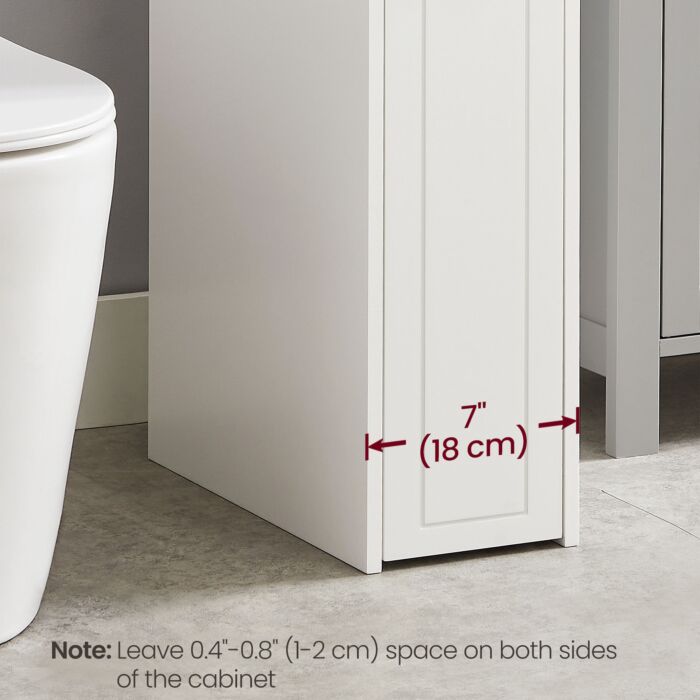 VASAGLE Badezimmerschrank mit Auszug