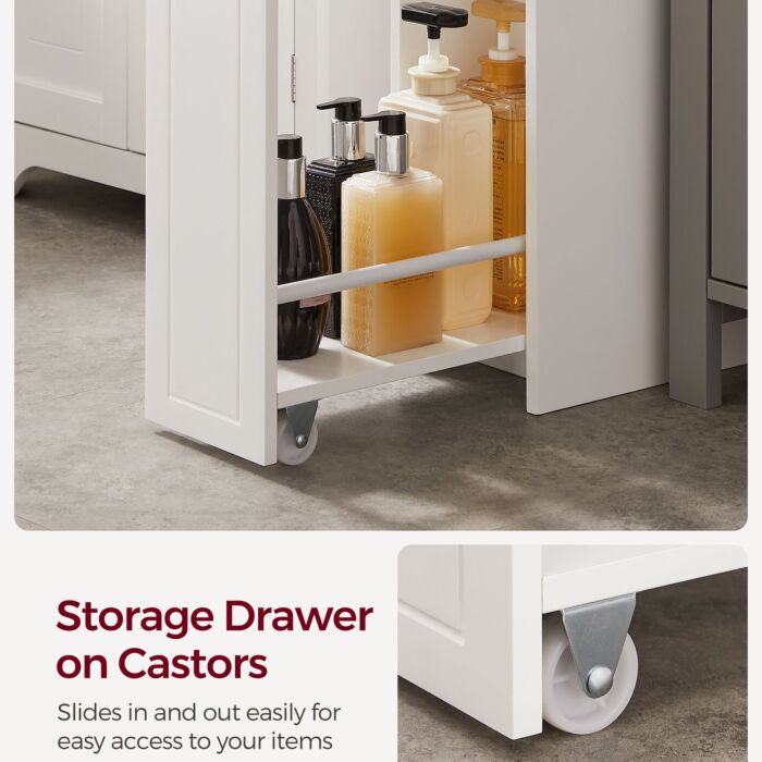 VASAGLE Badezimmerschrank mit Auszug