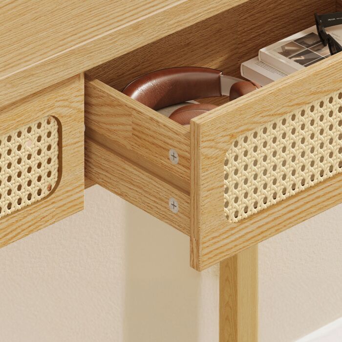 VASAGLE Konsoletisch mit 2 Schubladen