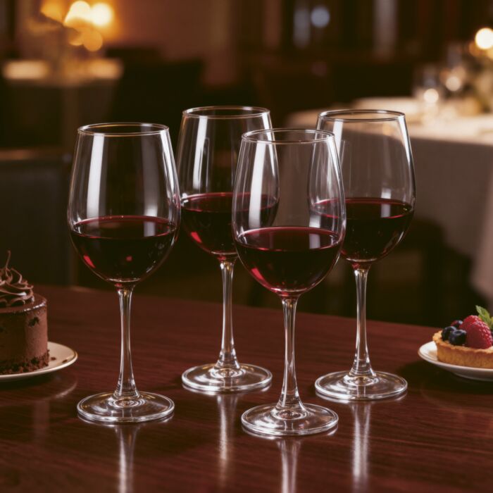 Lot de 4 verres à vin
