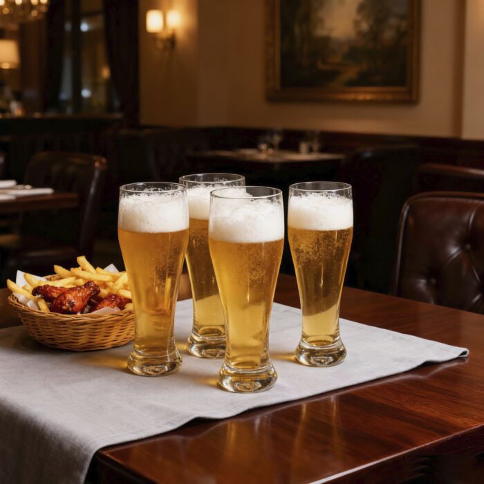 Lot de 4 verres à bière