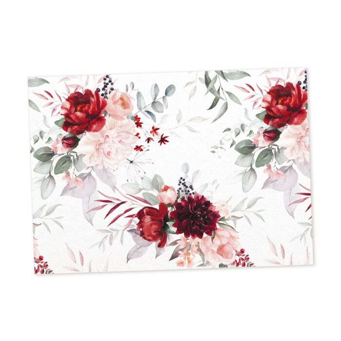 Set de table en papier Burgundy