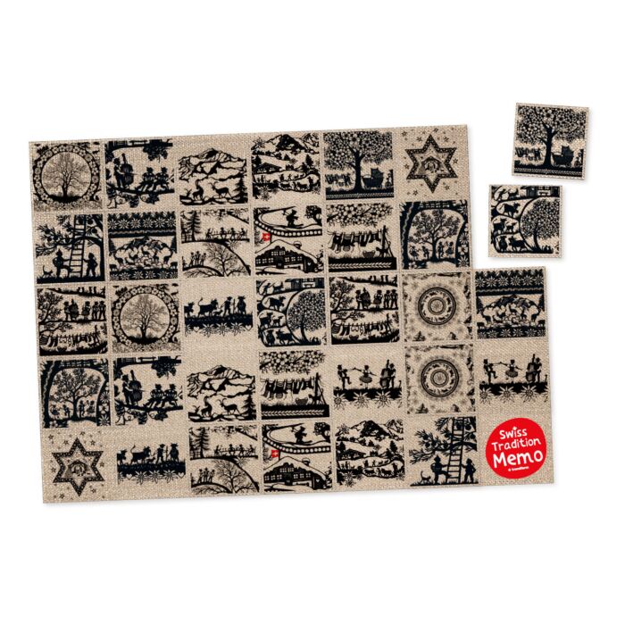 Set de table en papier Swiss Tradition Memo