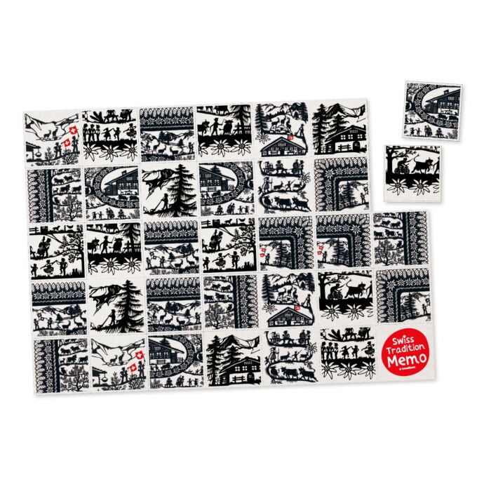 Set de table en papier Swiss Tradition Memo