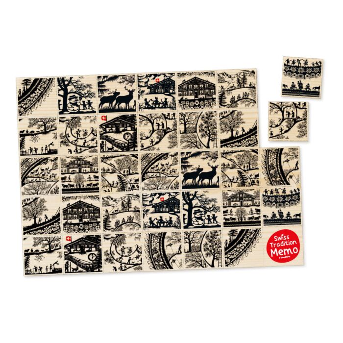 Set de table en papier Swiss Tradition Memo