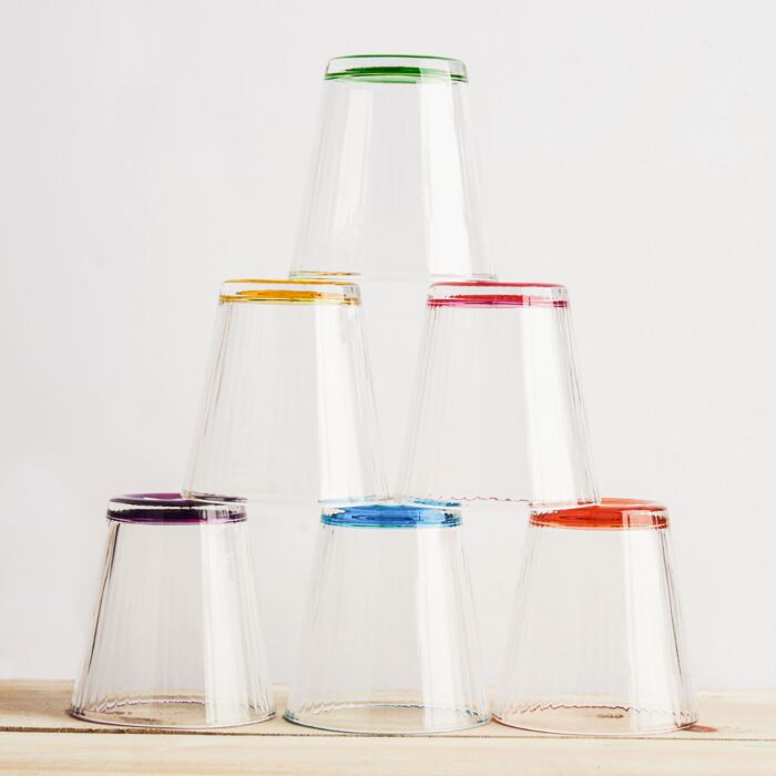 Lot de 6 verres Stripes One