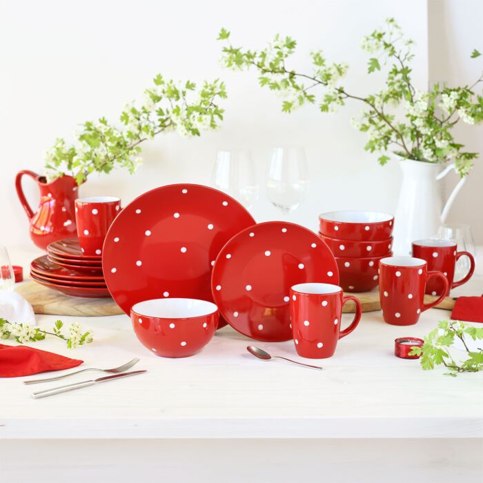 Service Polka Dots 16 pièces