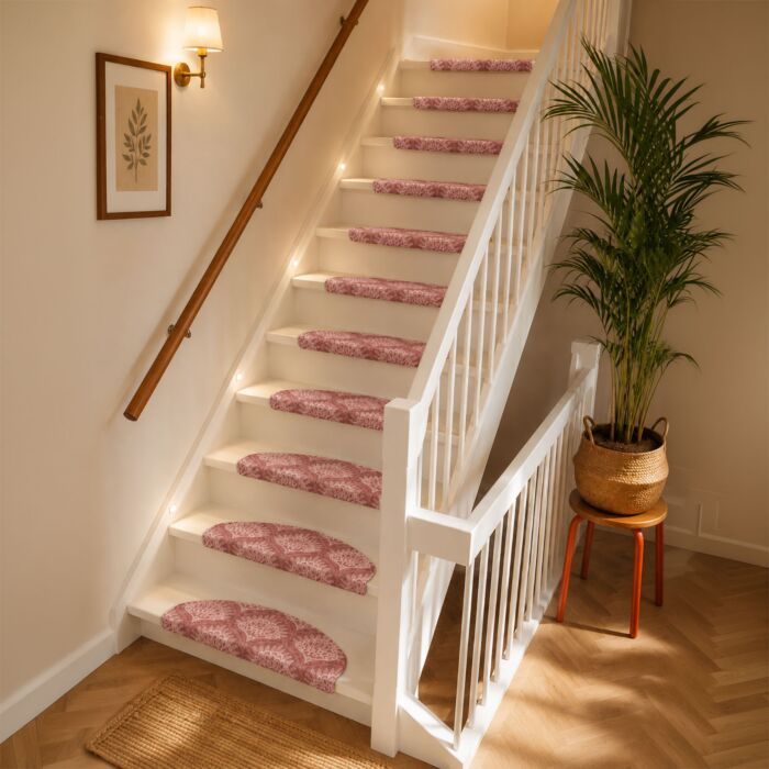 Tapis d'escalier Imke Sorbet, lot de 15